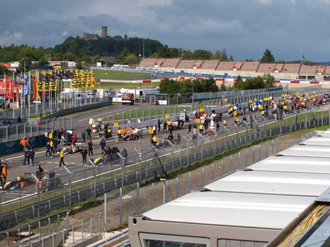 Start gridden til Formel 3 på Nürburg Ring.
(Foto: Alex Bundgaard)