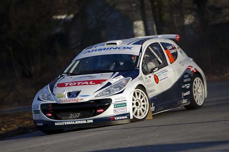 Jensen/Tøndborg Peugeot 207 Super 2000 EVO.
(Foto: Bjørn Johansson / www.bjohansson.dk)