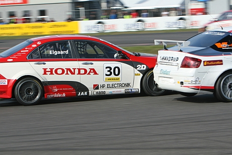Casper Elgaard i Honda på Padborg Park i 2008