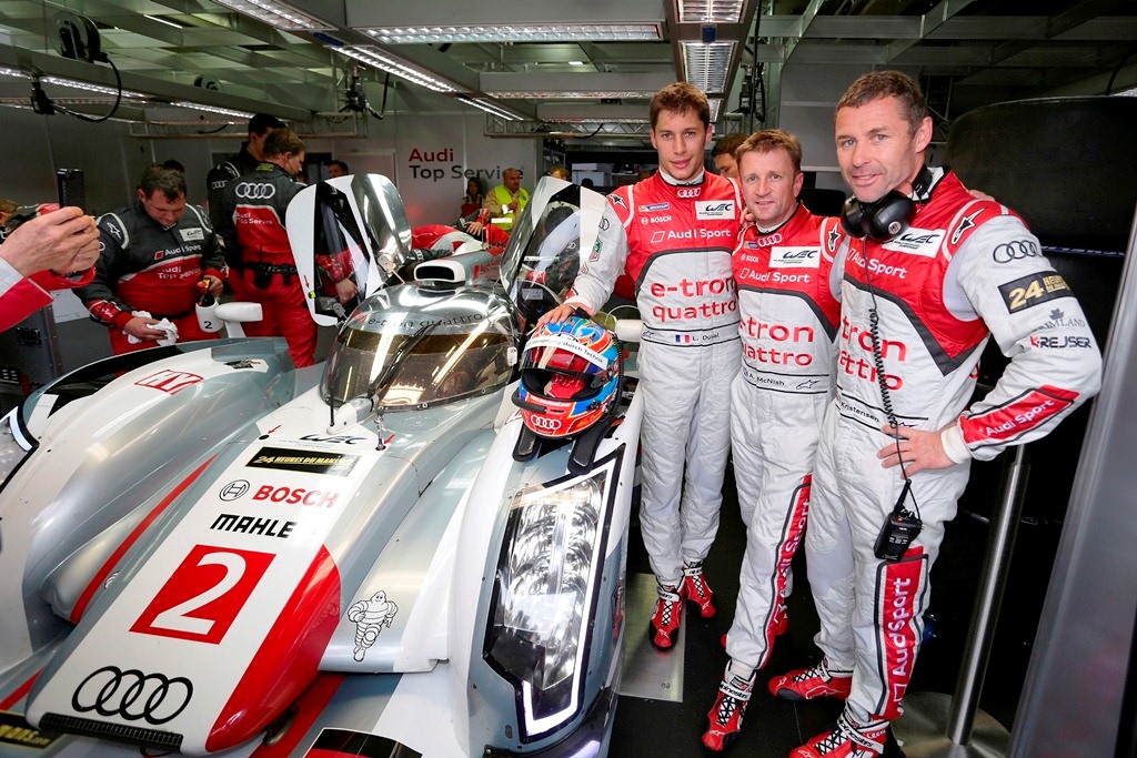 Det hurtigste hold under testdagen
(Foto: Audi Motorsport)