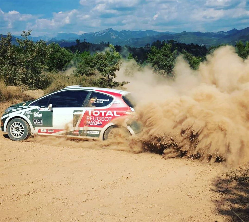 teamet fik testet samarbejdet torsdag på en privat ejet grus prøve i Mavisa Sport's Peugeot 208 R2