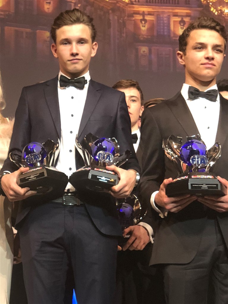 Christian Lundgaard og Lando Norris
